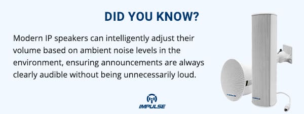 Modern IP speakers