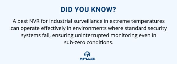 NVR for industrial surveillance